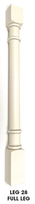 TQ-LEG28 B3x3 Townplace Crema Decorative Leg