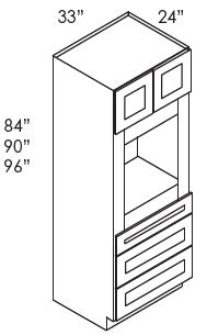 AB-OC3384B Lait Grey Shaker Single Oven Cabinet