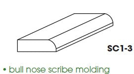 AR-SC1-3 (SM) Woodland Brown Shaker Scribe Molding