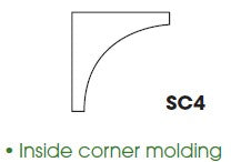 AW-SC4 (ICM) Ice White Shaker Inside Corner Molding