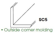 AB-SC5 (OCM) Lait Grey Shaker Outside Corner Molding