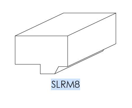 GW-SLRM8 Gramercy White Light Rail Molding