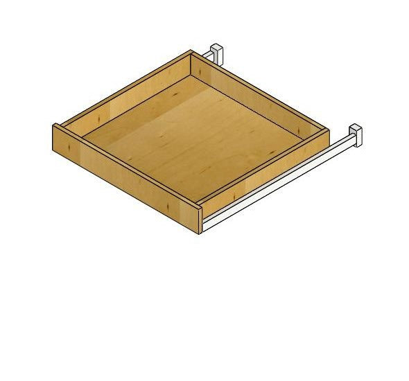 AR-36RT-DR Woodland Brown Shaker Roll Out Tray for 36" W Cabinet