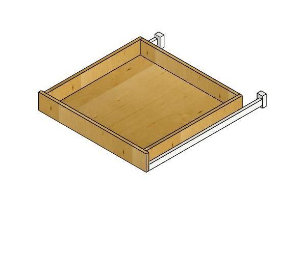 AW-30RT-DR Ice White Shaker Roll Out Tray for 30" Base Cabinet