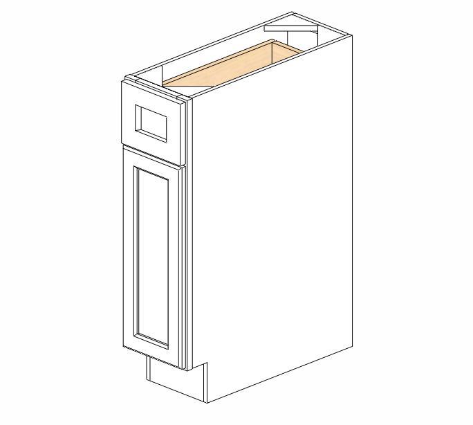 AW-B09 Ice White Shaker Base Cabinet