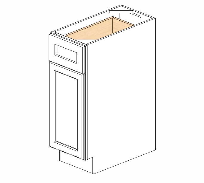 AW-B12 Ice White Shaker Base Cabinet