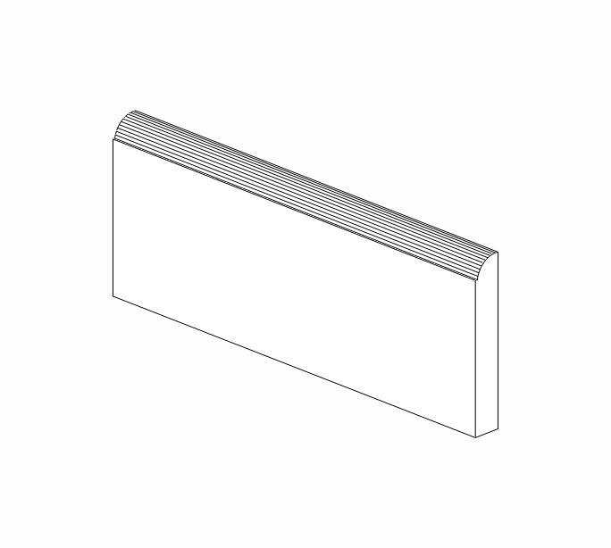 AW-BM4-1/2"-5/8" Ice White Shaker Base Molding* (Special order item, eta 4-5 weeks)