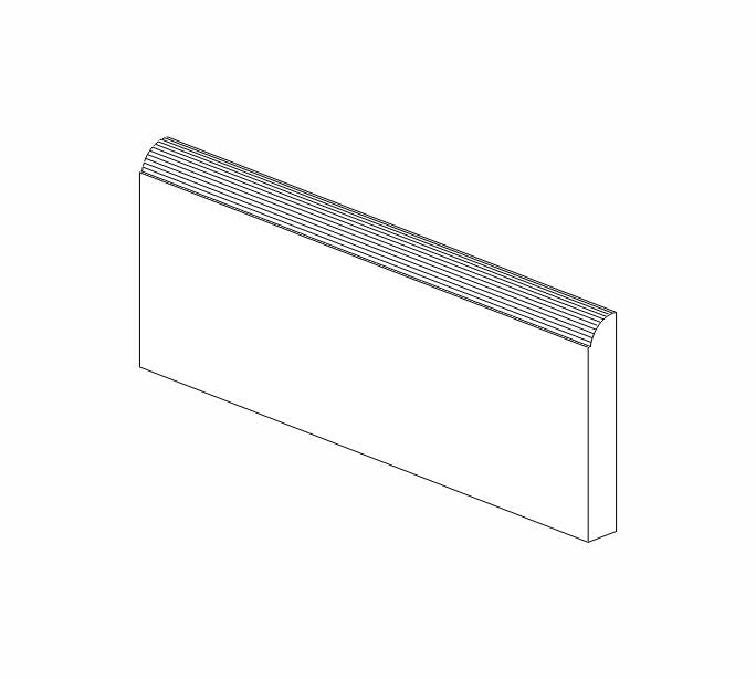 AG-BM4-1/2"-5/8" Greystone Shaker Base Molding