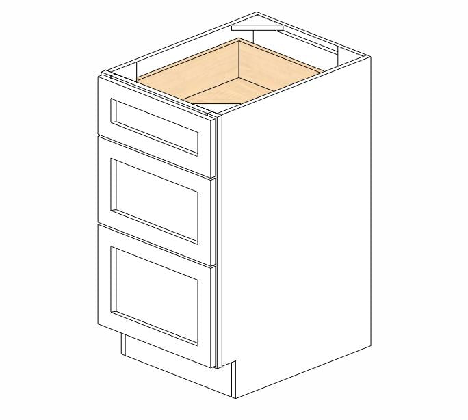 AN-DB18(3) Nova Light Grey Drawer Base Cabinet