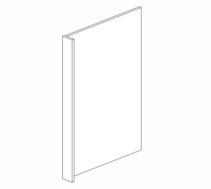 AW-DWR33412 Ice White Shaker Dishwasher End Panel