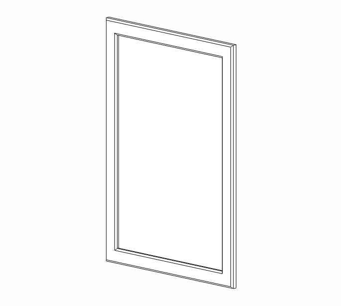 TG-EPW1230D Midtown Grey Wall End Door for 30"H