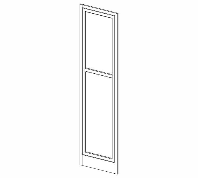 AW-EPWP2484D Ice White Shaker Wall End Doors for 84"H Pantry* (Special order item, eta 4-5 weeks)