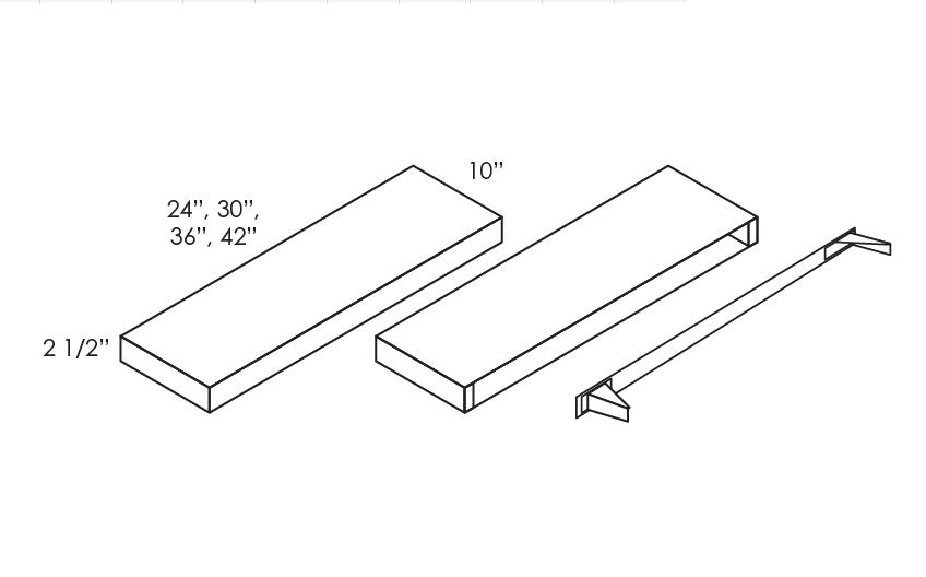 FLS24-Brown (AR/PR) Floating Shelf - Brown