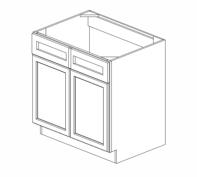 AG-SB33B Greystone Shaker Sink Base Cabinet