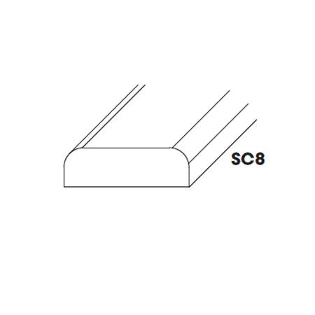 AW-SC8 (BM) Ice White Shaker Batten Molding