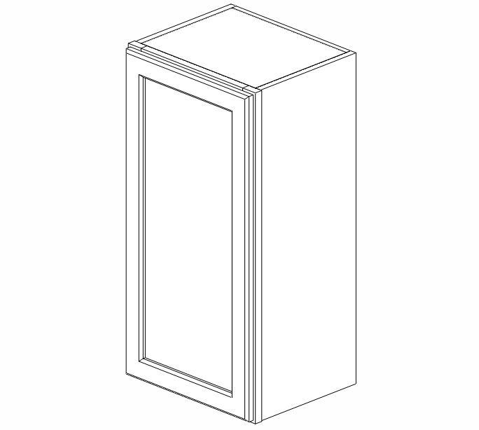 AW-W1530 Ice White Shaker Wall Cabinet