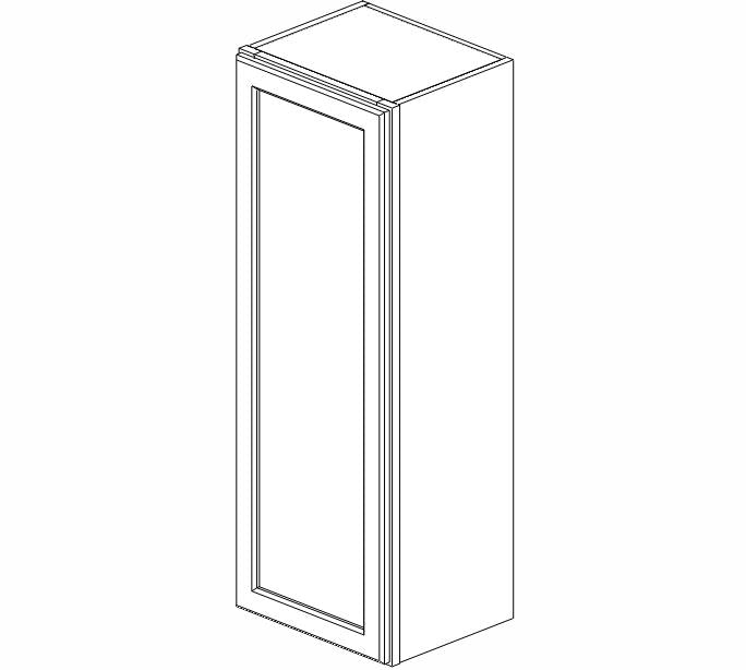 PW-W1542 Petit White Shaker Wall Cabinet