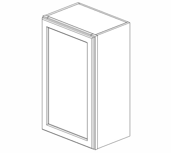 TS-W1830 Townsquare Grey Wall Cabinet