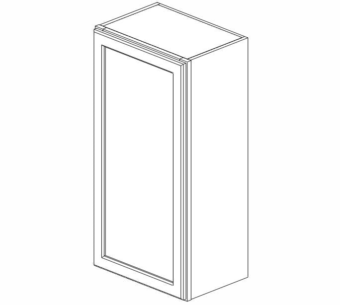 PW-W1836 Petit White Shaker Wall Cabinet