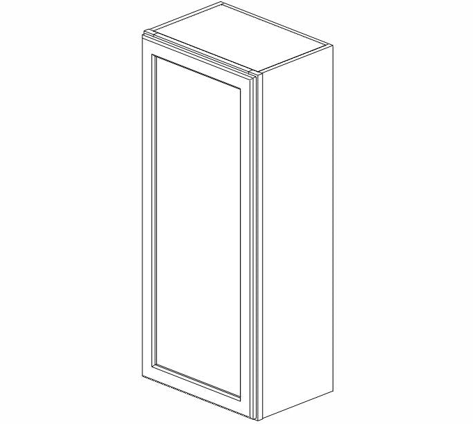 PW-W1842 Petit White Shaker Wall Cabinet