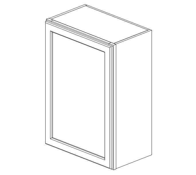 PW-W2130 Petit White Shaker Wall Cabinet