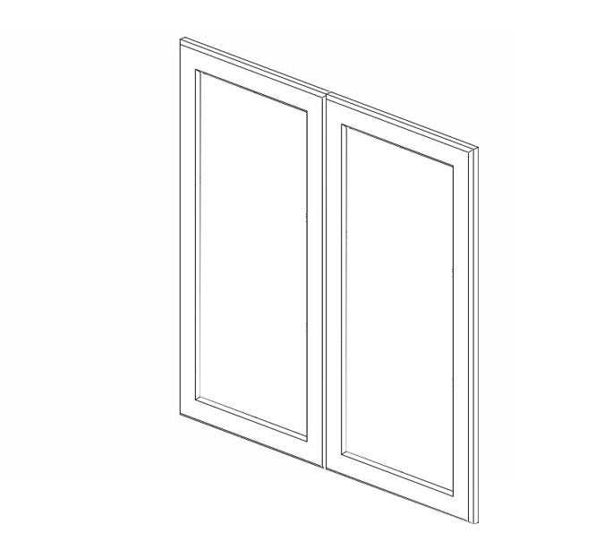 AG-W3642BGD Greystone Shaker Glass Door for W3642B (2pcs/set)* (Special order item, eta 4-5 weeks)