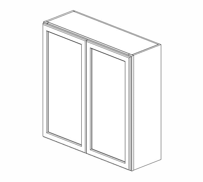 PW-W3636B Petit White Shaker Wall Cabinet