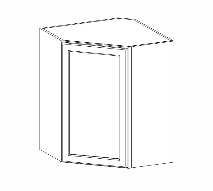 TW-WDC2430 Uptown White Wall Diagonal Corner Cabinet