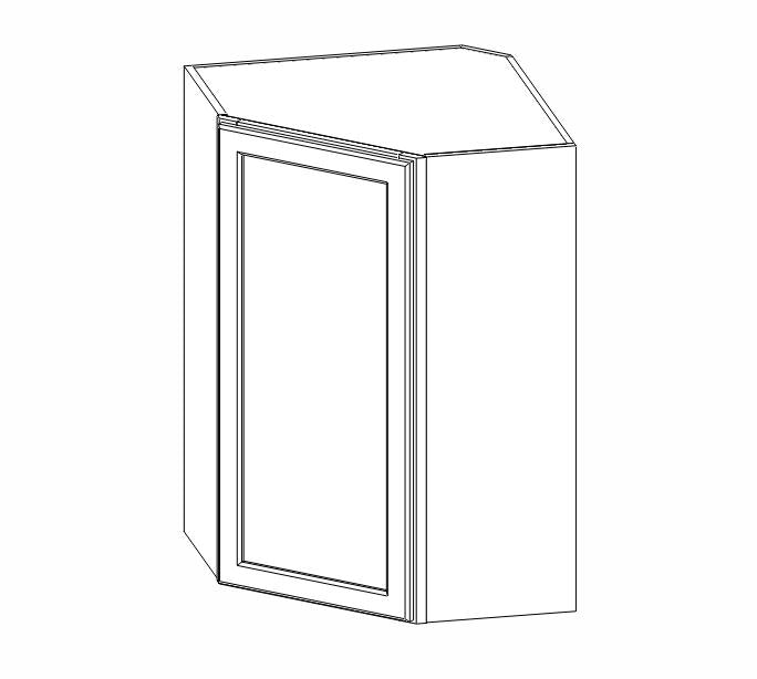 TS-WDC2436 Townsquare Grey Wall Diagonal Corner Cabinet