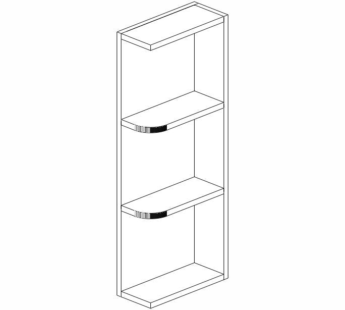 TS-WES530 Townsquare Grey Wall End Shelf