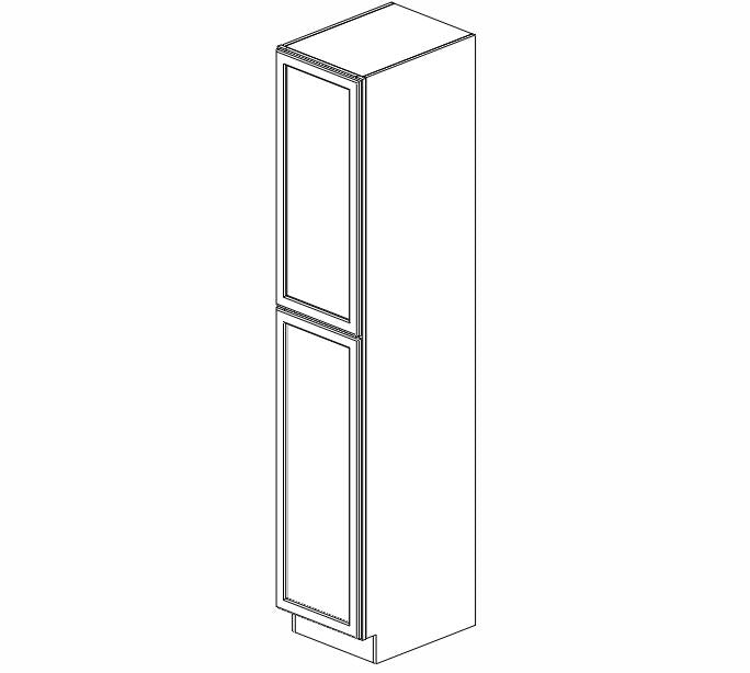 PW-WP1596 Petit White Shaker Wall Pantry Cabinet