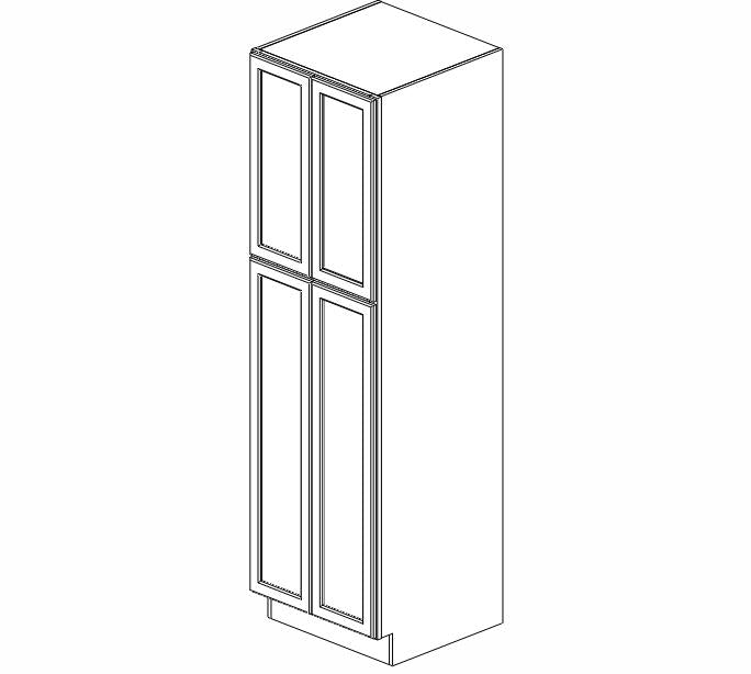 TW-WP2484B Uptown White Wall Pantry Cabinet