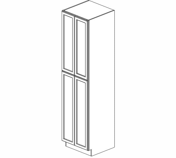 TG-WP2496B Midtown Grey Wall Pantry Cabinet